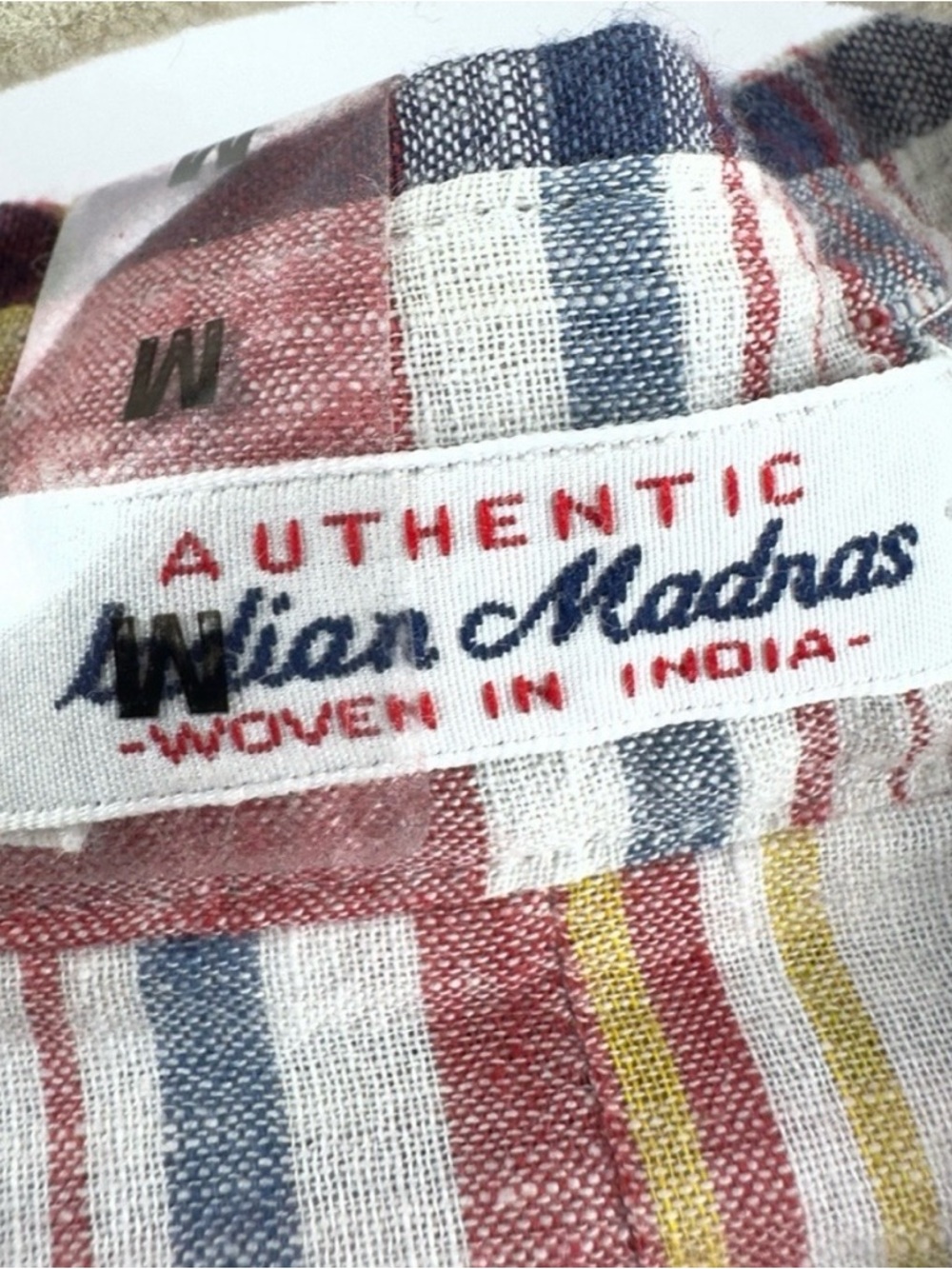 NWT Ralph Lauren Madras Red & Blue Plaid Short-Sleeve Shirt - Picture 5 of 7